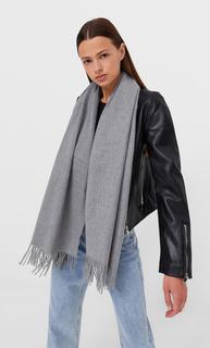 Stradivarius Шарф Из Мягкой Ткани Серый 103
