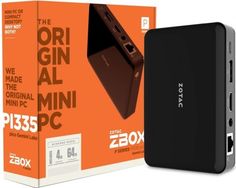 Платформа Zotac ZBOX PI335 pico N4100, 4GB DDR4, 64GB eMMC, UHD Graphics 600, Glan, WiFi, BT, 2xUSB 3.0, USB-C, HDMI, DP, Win10Pro, black