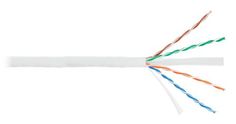 Кабель витая пара U/UTP 6 кат. 4 пары NIKOLAN NKL 4140C-WT