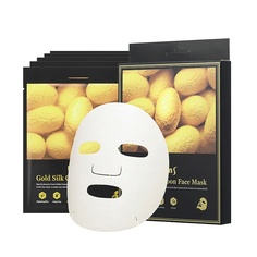 Антивозрастная маска для лица с протеинами кокона шелкопряда Gold Silk Cocoon Face Mask Kims