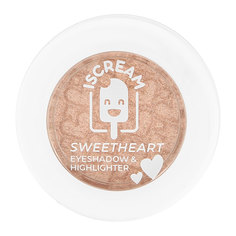 Хайлайтер-тени для век ISCREAM SWEETHEART 2 в 1 тон 01 take breath away