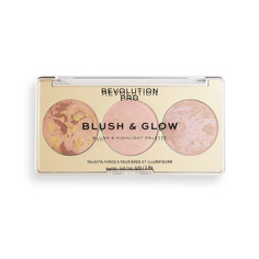 Румяна, бронзер и Хайлайтер 3 В 1 BLUSH & GLOW Revolution PRO