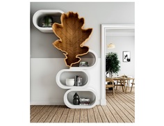 Стеллаж последний листок (odingeniy) коричневый 153x229x30 см.
