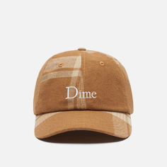 Кепка Dime Dime Classic Logo Plaid, цвет коричневый