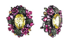 Серебряные серьги JV