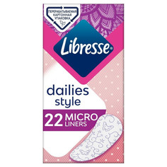 Прокладки и тампоны прокладки LIBRESSE Dailyfresh Micro 22шт ежедневные