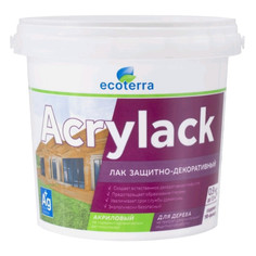 Лаки тонирующие лак защитно-декоративный ECOTERRA 0,9кг палисандр, арт.ЭК000122914
