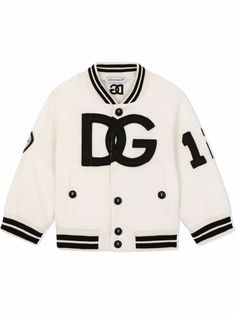 Dolce & Gabbana Kids бомбер с логотипом DG