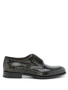 Salvatore Ferragamo туфли дерби Pershore с узором Gancini