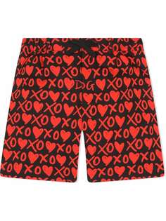 Dolce & Gabbana Kids шорты с графичным принтом
