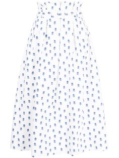 Shrimps юбка миди А-силуэта с цветочным принтом