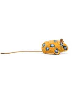 Anke Drechsel декоративная игрушка мышь с цветочной вышивкой