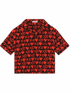 Dolce & Gabbana Kids рубашка с короткими рукавами и графичным принтом