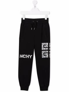 Givenchy Kids спортивные брюки с логотипом 4G