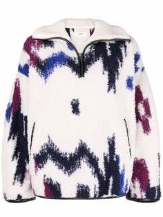 Isabel Marant Étoile джемпер на молнии с абстрактным узором