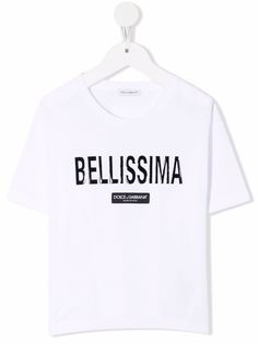 Dolce & Gabbana Kids футболка Bellissima с логотипом