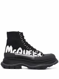 Alexander McQueen массивные ботинки с логотипом