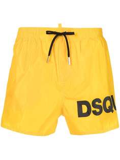 Dsquared2 плавки-шорты с кулиской и логотипом