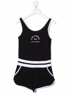 Karl Lagerfeld Kids комбинезон без рукавов с логотипом