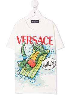 Versace Kids футболка с логотипом