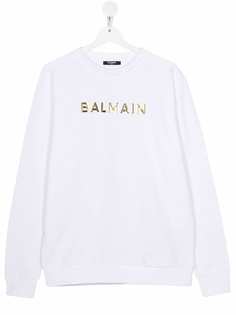 Balmain Kids толстовка с логотипом