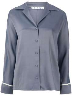 Off-White пижамная рубашка с логотипом