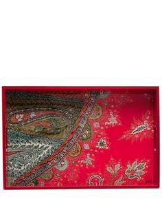 ETRO HOME поднос с узором пейсли