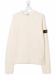 Stone Island Junior джемпер с нашивкой-логотипом