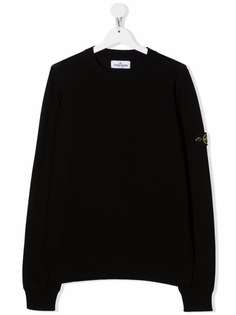 Stone Island Junior джемпер с нашивкой-логотипом