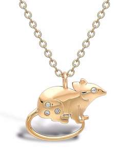 Pragnell колье Zodiac Rat из желтого золота с бриллиантами