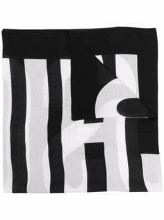 Moschino шарф с вышитым логотипом