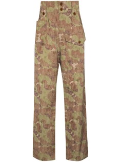visvim брюки Coronel с камуфляжным принтом