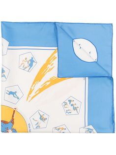 Hermès шелковый платок Vive Les Champions 1998-го года Hermes