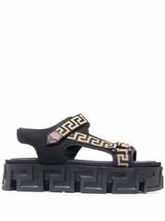 Versace сандалии Greca на липучках