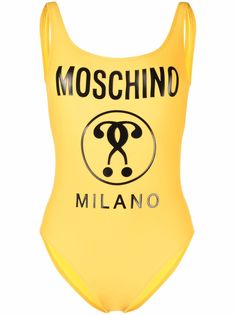 Moschino слитный купальник с логотипом