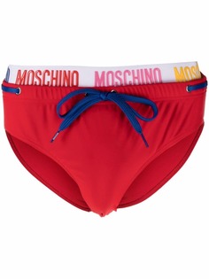 Moschino плавки с вышитым логотипом