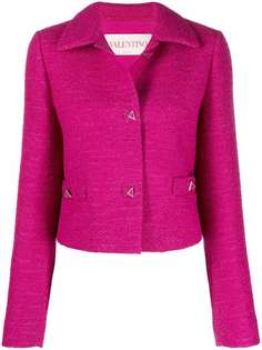 Valentino укороченный блейзер Rockstud
