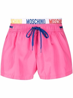 Moschino плавки-шорты с вышитым логотипом