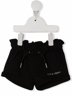 Givenchy Kids шорты с кулиской и логотипом