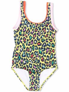 The Marc Jacobs Kids купальник с открытой спиной и леопардовым принтом