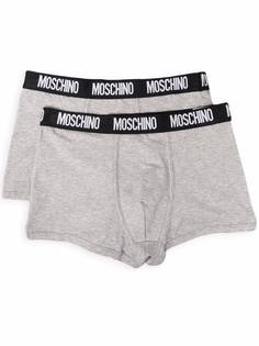 Moschino комплект из двух боксеров с логотипом