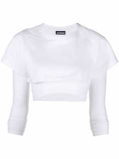 Jacquemus укороченная футболка Le Double