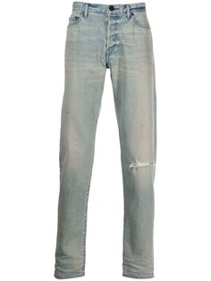John Elliott прямые джинсы средней посадки