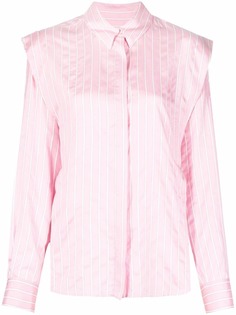 Isabel Marant рубашка в полоску с объемными рукавами