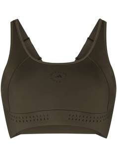adidas by Stella McCartney спортивный бюстгальтер TruePurpose с логотипом