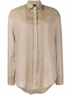 ASPESI рубашка в рубчик с длинными рукавами