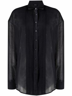ASPESI рубашка с плиссировкой