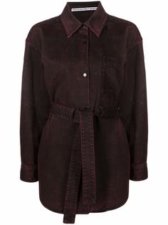 Alexander Wang куртка-рубашка с поясом