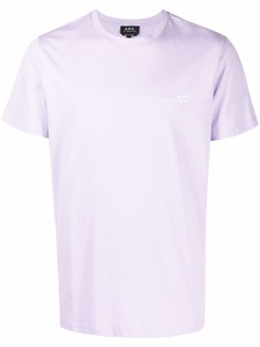 A.P.C. футболка с логотипом