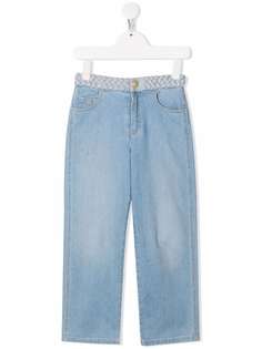 Chloé Kids джинсы прямого кроя с поясом
